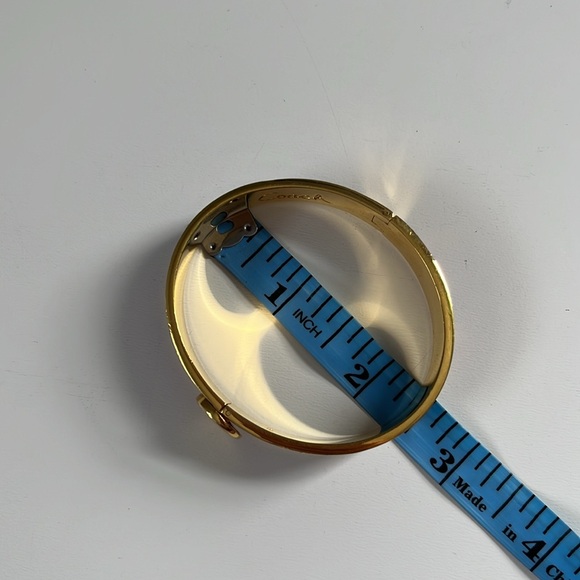 Coach Poppy Striped Hinge Bracelet Blue & Purple gold-plated brass - Picture 7 of 8